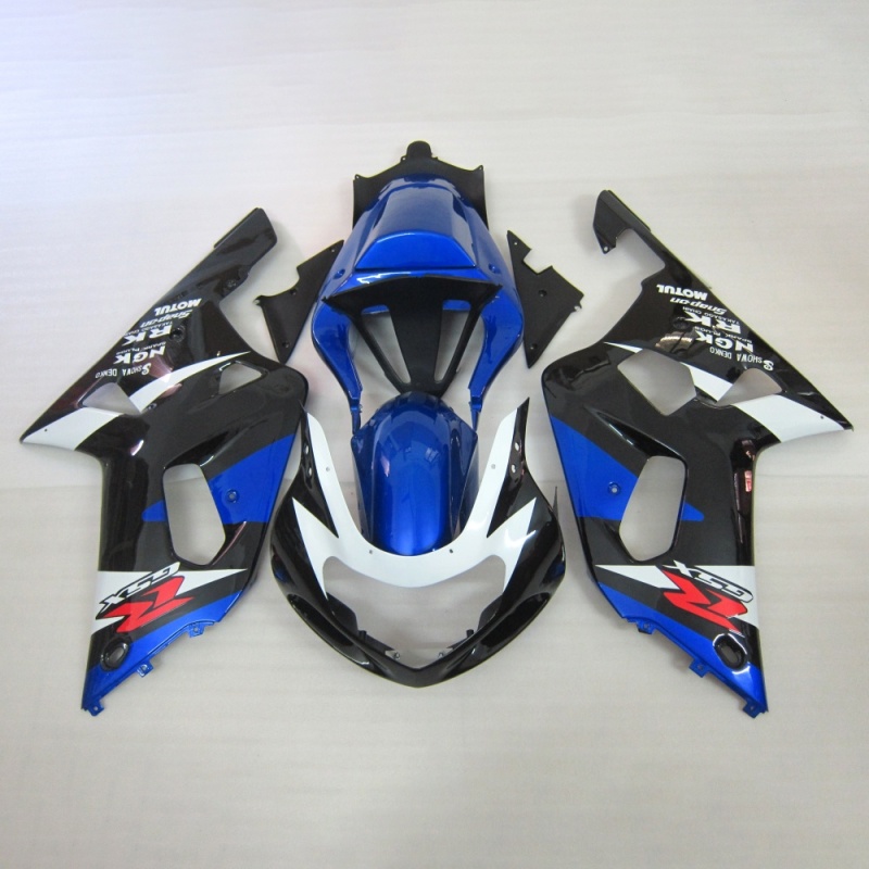 ABS Plastic Fairing Kit for Suzuki GSXR600 750 K1 2001-2003, Aftermarket Replacement with Carbon Fiber Finish Multiple Color Options
