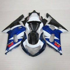 ABS Plastic Fairing Kit for Suzuki GSXR600 750 K1 2001-2003, Aftermarket Replacement with Carbon Fiber Finish Multiple Color Options