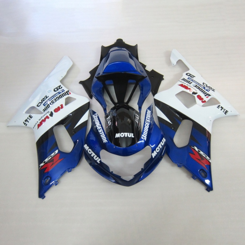 Motorcycle Fairing Set for Suzuki GSXR600 750 2001-2003 K1, Carbon Fiber Style ABS Plastic Body Kit, Perfect Fit