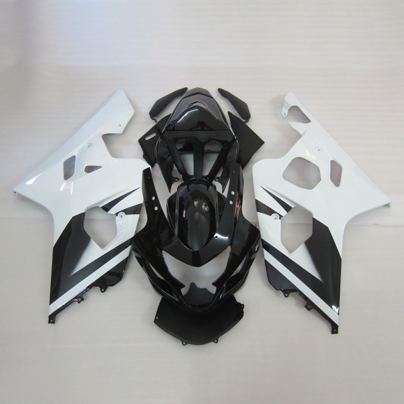 ABS Plastic Fairing Kit for Suzuki GSXR600 750 2004-2005 K4 Red Flames, Aftermarket Injection Molded Body Kit, Multiple Designs