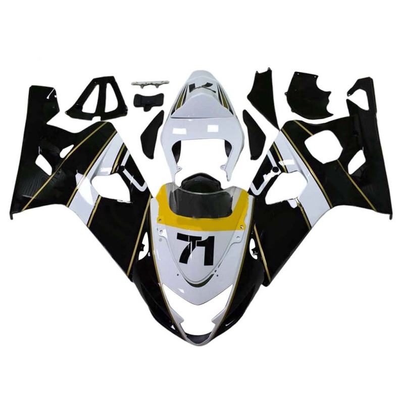 Motorcycle Fairing Kit for Suzuki GSXR600 750 2004 2005 K4, High-Performance ABS Plastic, Carbon Fiber Look, Perfect Fit