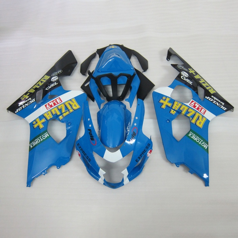 Motorbike Fairings for Suzuki GSXR600 750 2004-2005 K4, ABS Plastic Bodywork, Carbon Fiber Look, High Durability