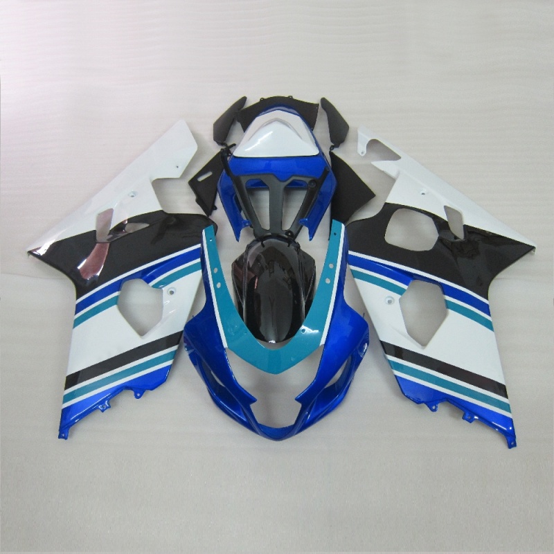 ABS Plastic Fairing Kit for Suzuki GSXR600 750 2004-2005 K4 Red Flames, Aftermarket Injection Molded Body Kit, Multiple Designs