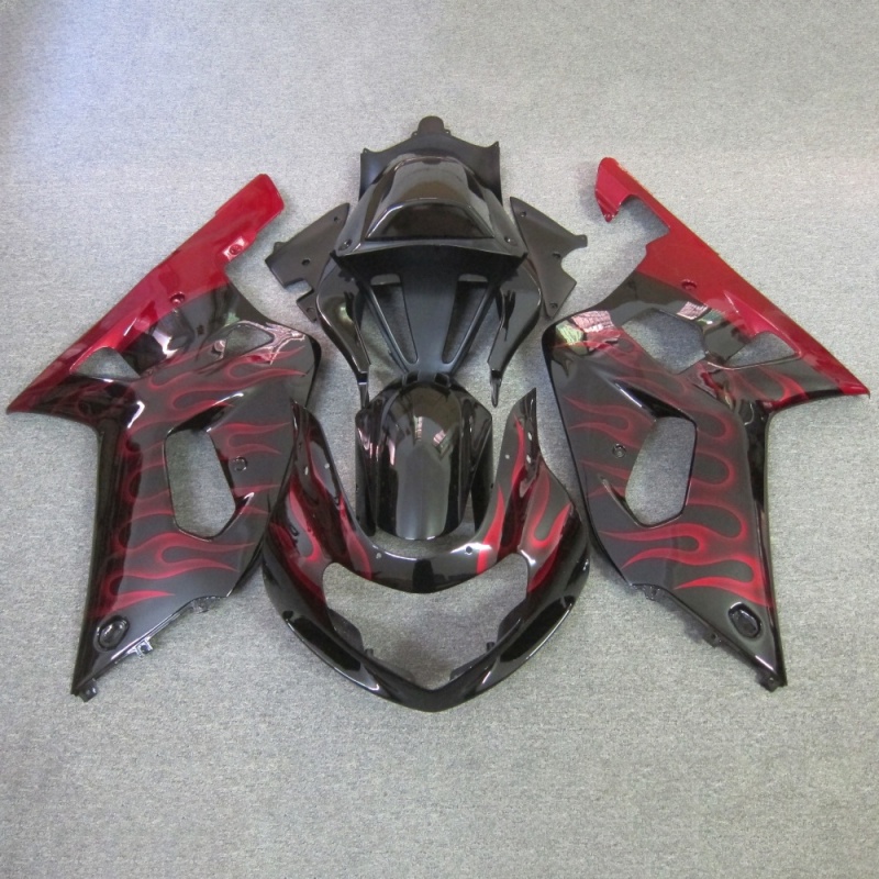 ABS Plastic Fairing Kit for Suzuki GSXR600 750 2001-2003 K1, Carbon Fiber Look, Perfect Fit, Customizable Design, High Durability