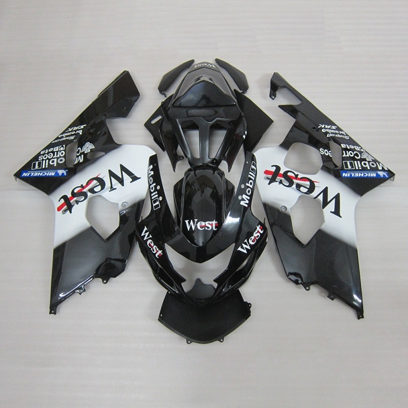 Motorbike Fairings for Suzuki GSXR600 750 2004-2005 K4, ABS Plastic Bodywork, Carbon Fiber Look, High Durability