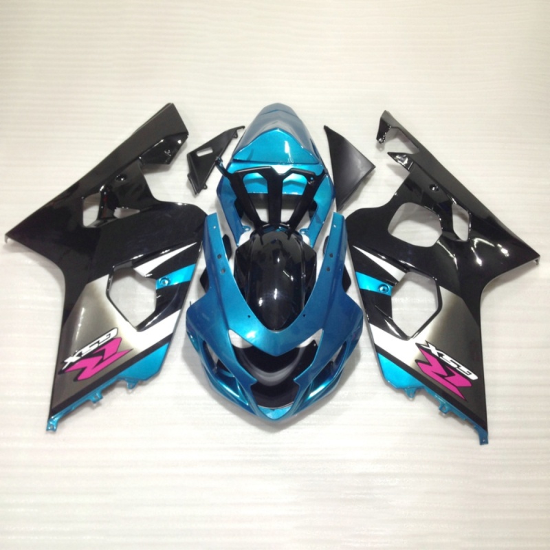 Motorbike Fairings for Suzuki GSXR600 750 2004-2005 K4, ABS Plastic Bodywork, Carbon Fiber Look, High Durability