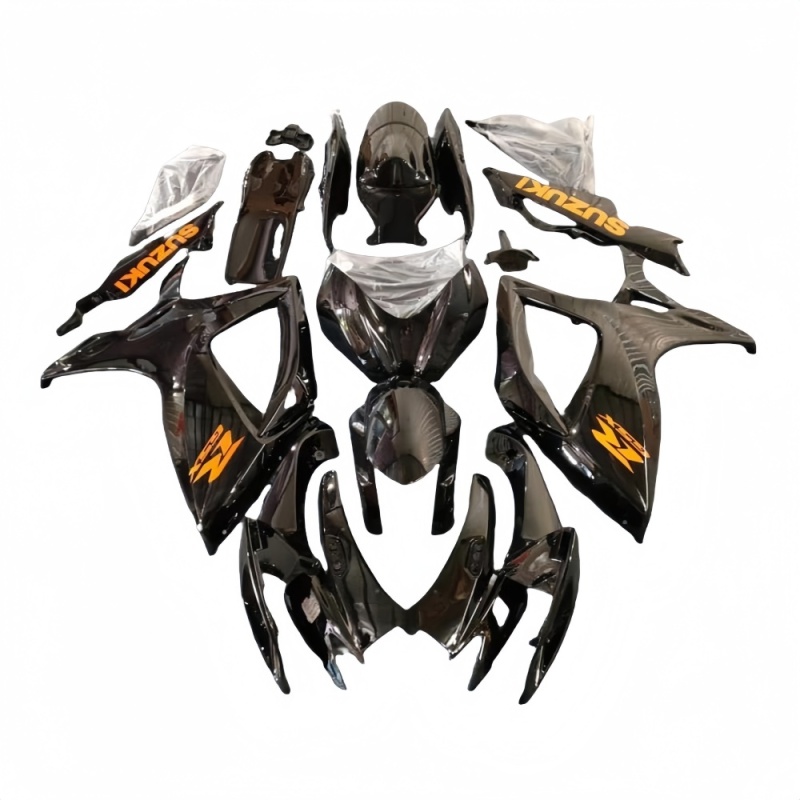 Motorbike Fairings Kit for 2006-2007 GSXR600/750 K6 Suzuki - Durable ABS Plastic Replacement with Carbon Fiber Look & Pre-Drilled Holes