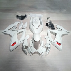 Motorbike Fairings Kit for 2006-2007 GSXR600/750 K6 Suzuki - Durable ABS Plastic Replacement with Carbon Fiber Look & Pre-Drilled Holes