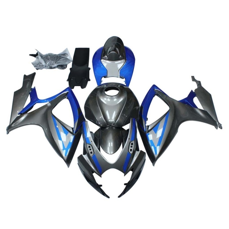 100% Fit Fairing Kit for Suzuki GSXR600 750 2006 2007 K6, High-Gloss ABS Plastic, Carbon Fiber Finish, Lightweight Design, Enhanced Durability