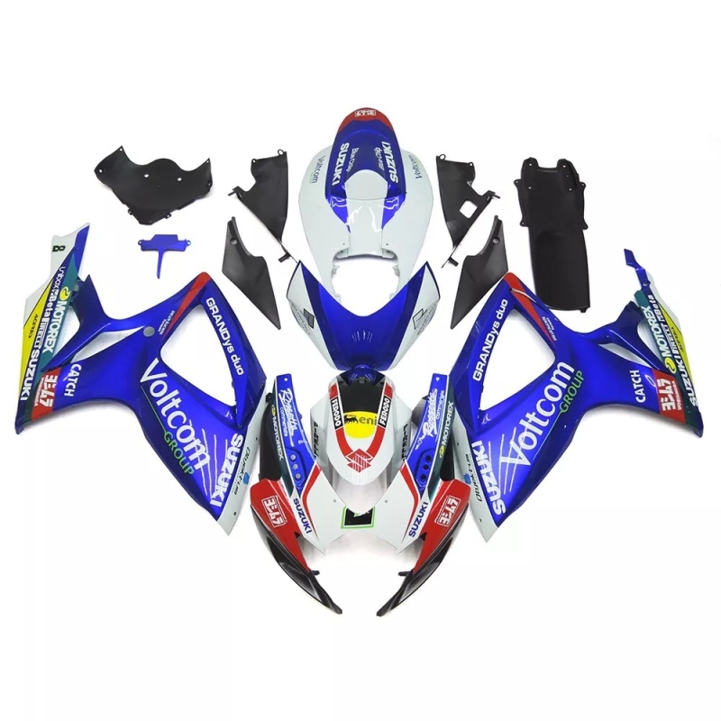 Aftermarket Fairing Kit for Suzuki GSXR600 750 2006 2007 K6, Premium Injection Molded Set, Carbon Fiber Look, Perfect Fit, Customizable