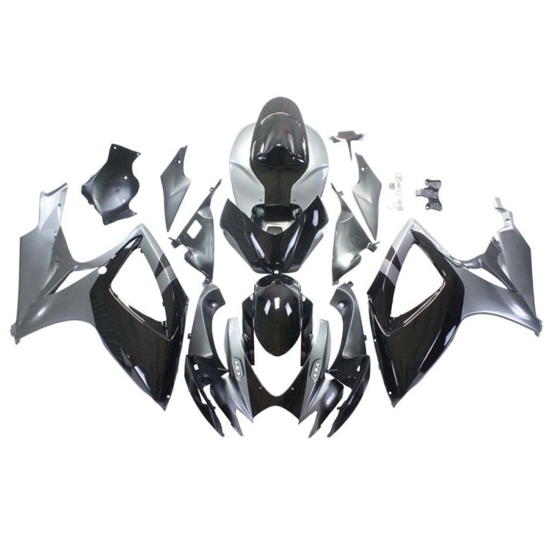 Fairing Set for Suzuki GSXR600 750 2006 2007 K6, Perfect Fit ABS Cowl Kit, Carbon Fiber Look, Lightweight Design, High Durability