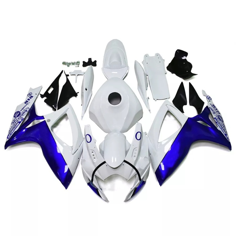 Aftermarket Fairing Kit for Suzuki GSXR600 750 2006 2007 K6, Premium Injection Molded Set, Carbon Fiber Look, Perfect Fit, Customizable
