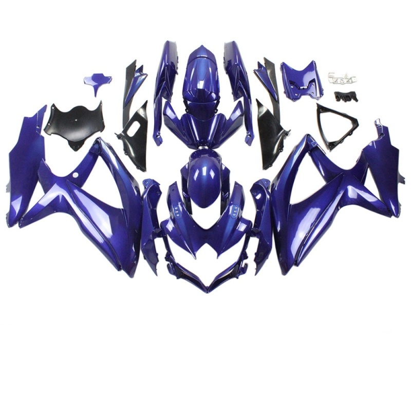 Fairings for Suzuki GSXR600 K8 2008-2010, Aftermarket Replacement with Carbon Fiber Finish, ABS Plastic Material,Multiple Color Options