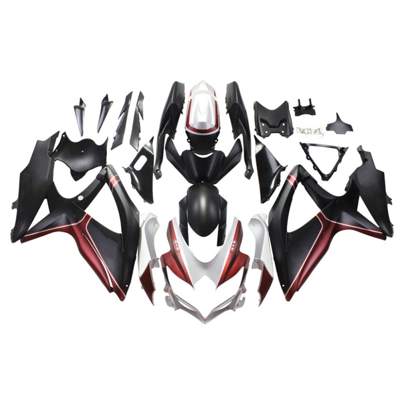 Fairings for Suzuki GSXR600 K8 2008-2010, Aftermarket Replacement with Carbon Fiber Finish, ABS Plastic Material,Multiple Color Options