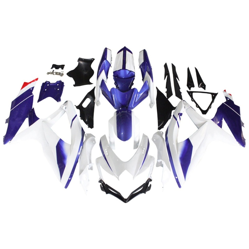 Fairings for Suzuki GSXR600 K8 2008-2010, Aftermarket Replacement with Carbon Fiber Finish, ABS Plastic Material,Multiple Color Options