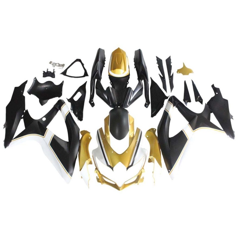 Fairings for Suzuki GSXR600 K8 2008-2010, Aftermarket Replacement with Carbon Fiber Finish, ABS Plastic Material,Multiple Color Options