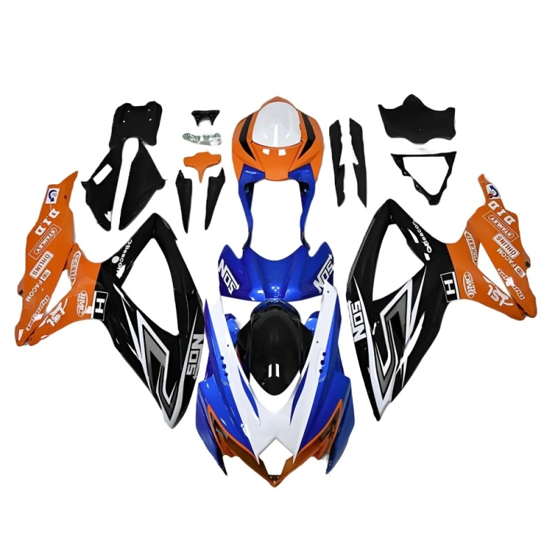 ABS Plastic Fairings for Suzuki GSXR600 750 K8 2008-2010, Customizable Carbon Fiber Look,Multiple Color Options, and Durable Construction