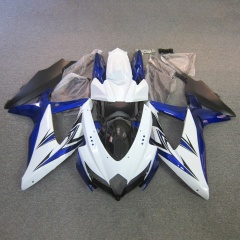 Premium Fairings Body Kit for 2008-2010 Suzuki GSXR600 K8 - Injection Molded ABS Plastic Replacement with Carbon Fiber Look