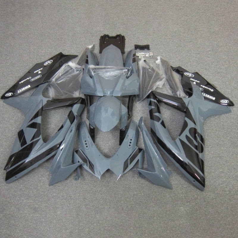 Premium Fairings Body Kit for 2008-2010 Suzuki GSXR600 K8 - Injection Molded ABS Plastic Replacement with Carbon Fiber Look