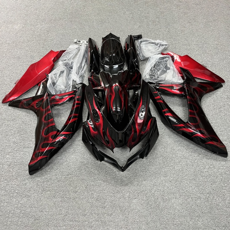 Fairing for GSXR600 K8 2008-2010 Suzuki - Premium ABS Plastic Cowl Set Lightweight Track-Spec Panels with Aerodynamic Ventilation