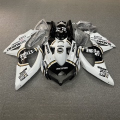 Premium Fairings Body Kit for 2008-2010 Suzuki GSXR600 K8 - Injection Molded ABS Plastic Replacement with Carbon Fiber Look