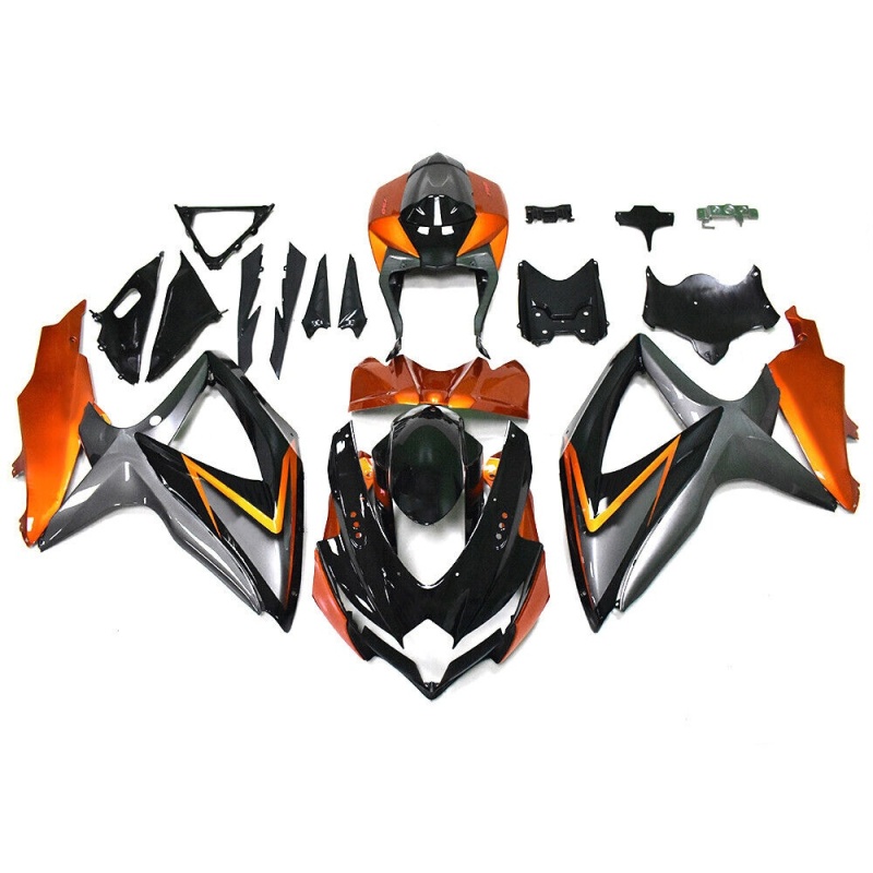 Full Replacement Fairing for Suzuki GSXR600 2008-2010 K8 - Complete ABS Plastic Injection Molded Set with All Panels & Hardware
