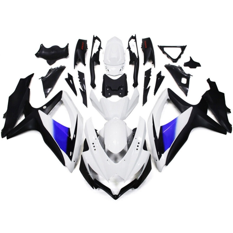Full Replacement Fairing for Suzuki GSXR600 2008-2010 K8 - Complete ABS Plastic Injection Molded Set with All Panels & Hardware