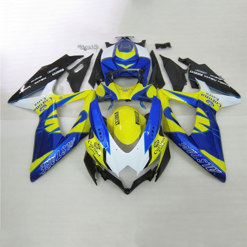 Customizable Fairing Kit for GSXR600 750 K8 2008-2010 Suzuki, Advanced ABS Plastic Bodywork, Aero Dynamic Design, Carbon Fiber Look