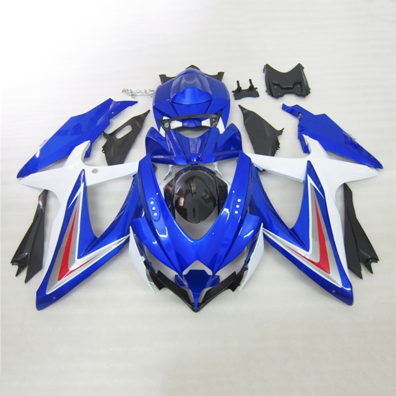 Customizable Fairing Kit for GSXR600 750 K8 2008-2010 Suzuki, Advanced ABS Plastic Bodywork, Aero Dynamic Design, Carbon Fiber Look