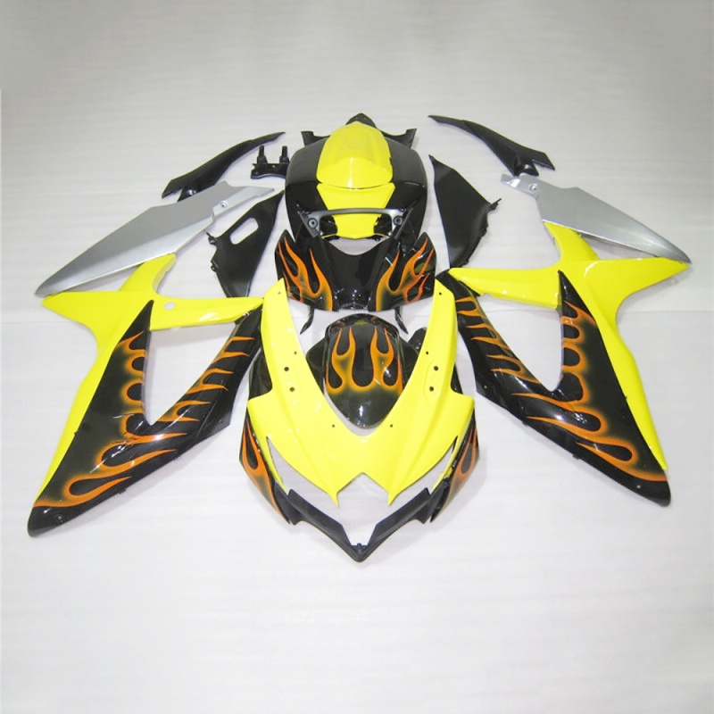 Customizable Fairing Kit for GSXR600 750 K8 2008-2010 Suzuki, Advanced ABS Plastic Bodywork, Aero Dynamic Design, Carbon Fiber Look