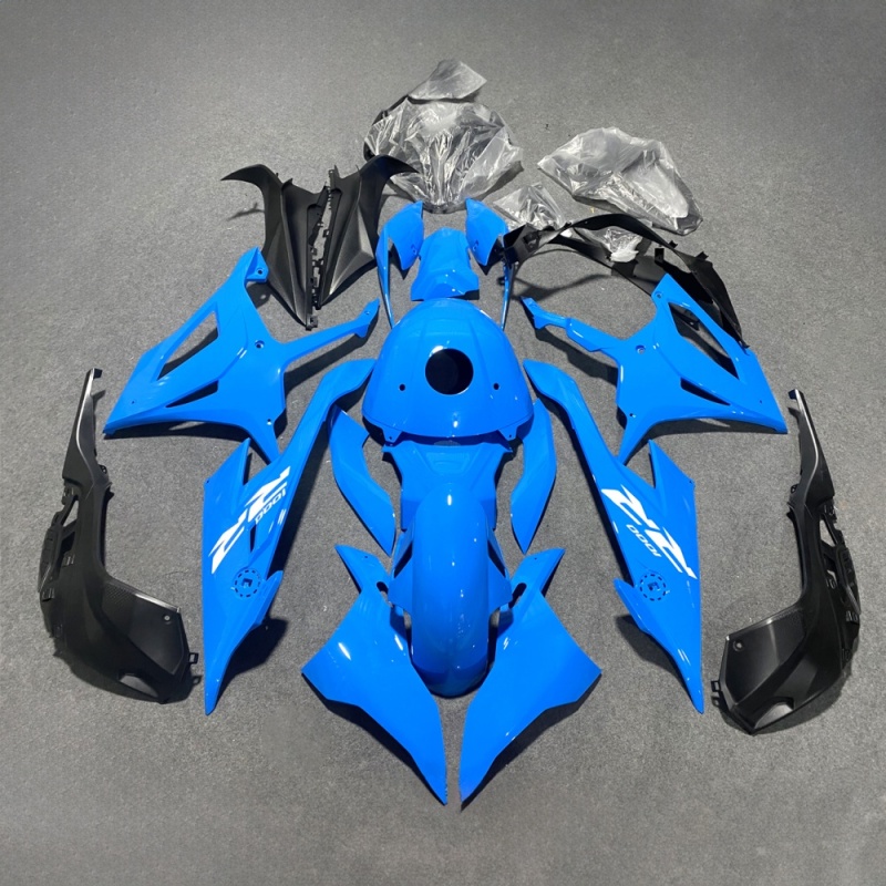 Motorbike Custom Paint-Ready Fairing for BMW S1000RR 2019-2023 with ABS Plastic Injection Molded Base Ensuring Perfect Fit for Customization