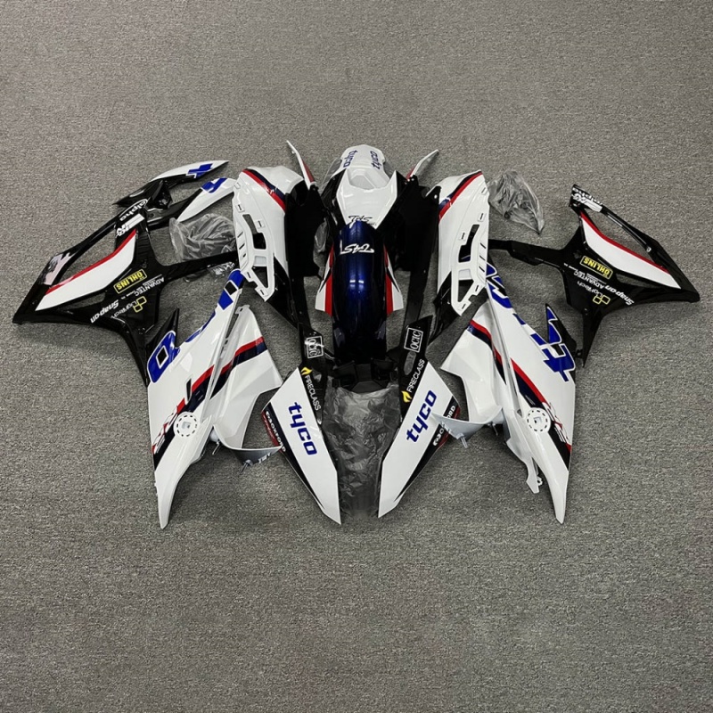 For BMW S1000RR 2019-2023 Complete Fairing Replacement Injection Molded ABS Plastic OEM Specs Fade Resistant Coating