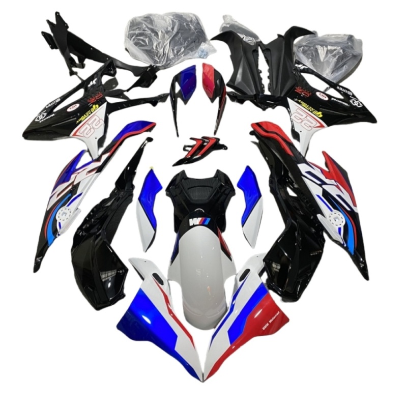 Motorcycle Aftermarket Fairing for BMW S1000RR 2019-2023 with ABS Plastic Injection Molded Construction Delivering and Durable Carbon Look