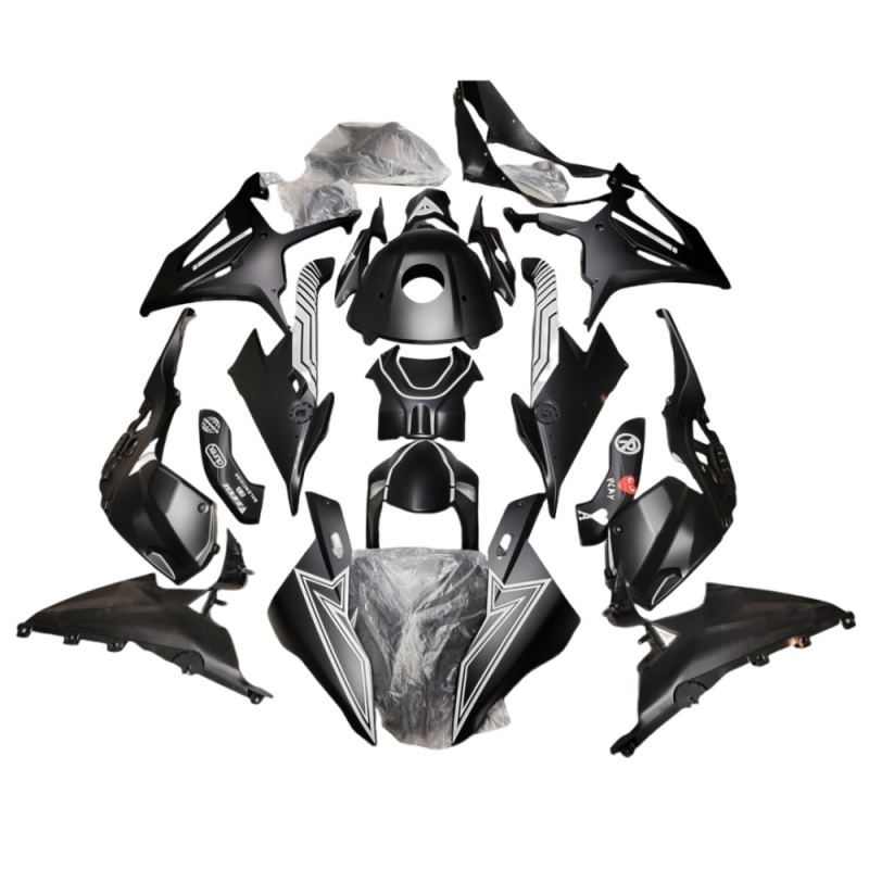 Motorcycle Anti-Vibration Fairing Set for BMW S1000RR 2019-2023 with ABS Plastic Injection Molded and Damped Mounts for Perfect Fit