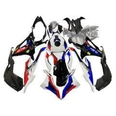 Motorcycle Anti-Vibration Fairing Set for BMW S1000RR 2019-2023 with ABS Plastic Injection Molded and Damped Mounts for Perfect Fit