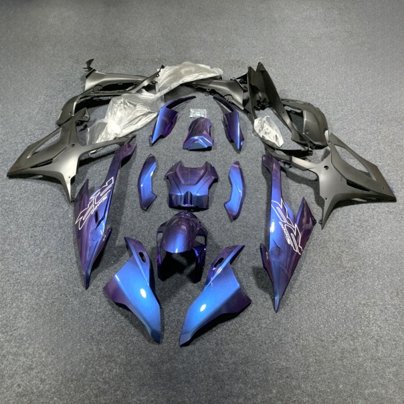 Motorbike Custom Paint-Ready Fairing for BMW S1000RR 2019-2023 with ABS Plastic Injection Molded Base Ensuring Perfect Fit for Customization