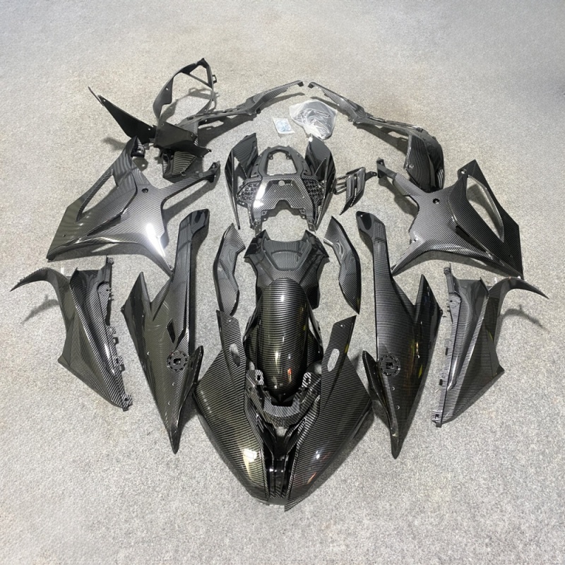 Motorcycle Aftermarket Fairing for BMW S1000RR 2019-2023 with ABS Plastic Injection Molded Construction Delivering and Durable Carbon Look
