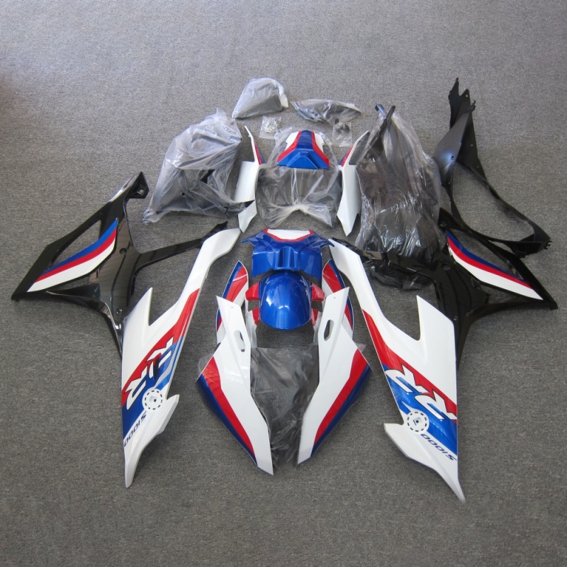 For BMW S1000RR 2019-2023 Complete Fairing Replacement Injection Molded ABS Plastic OEM Specs Fade Resistant Coating
