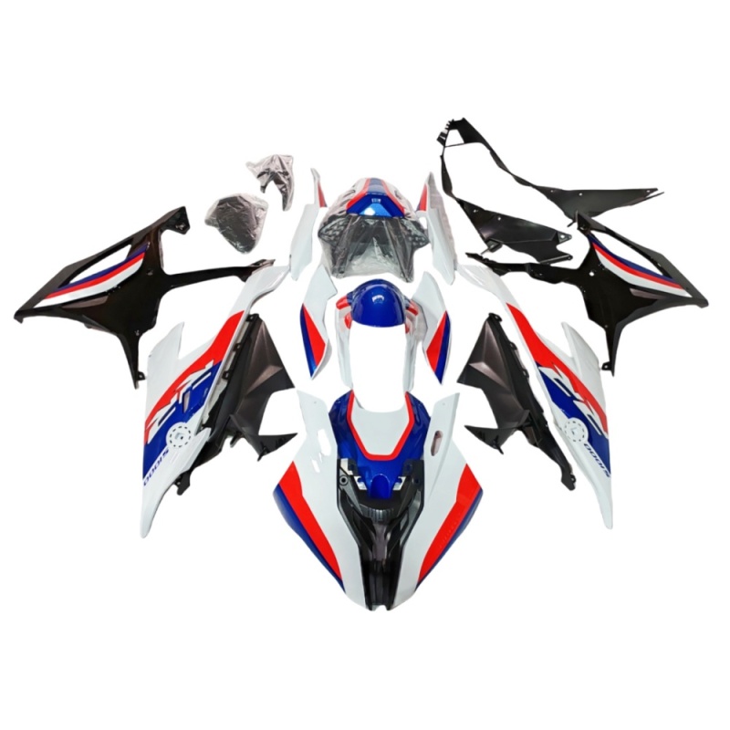 For BMW S1000RR 2019-2023 Complete Fairing Replacement Injection Molded ABS Plastic OEM Specs Fade Resistant Coating