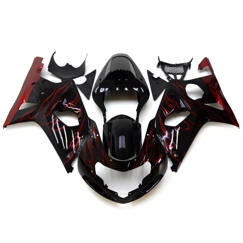 2000–2002 GSXR1000 Aftermarket Fairing Kit – Top-Quality ABS Plastic, Sleek Fit & Finish
