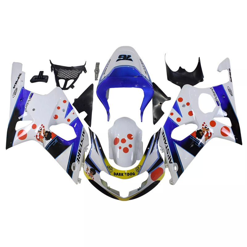 2000–2002 GSXR1000 Aftermarket Fairing Kit – Top-Quality ABS Plastic, Sleek Fit & Finish