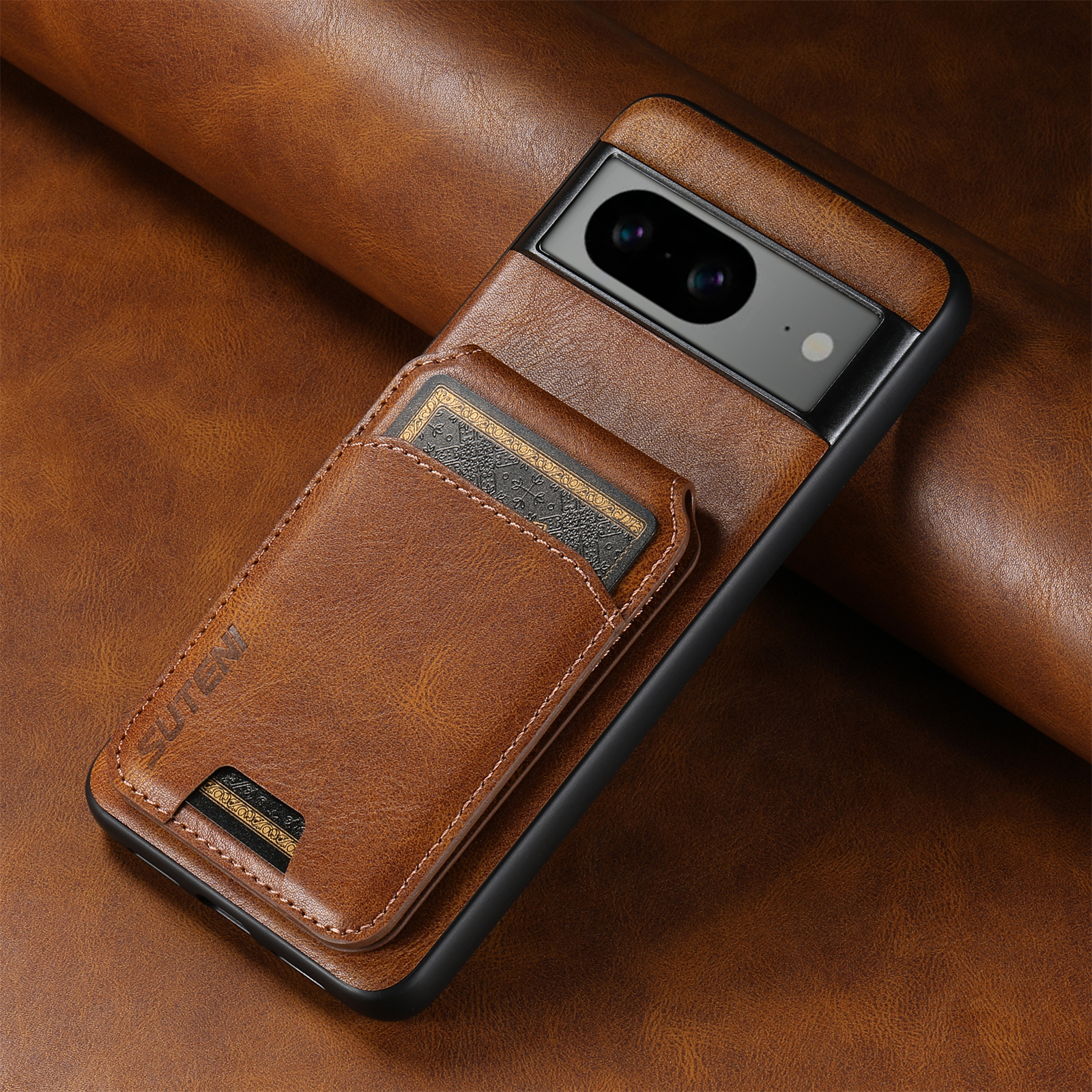 SUTENI H02YL Luxury PU Leather Phone Case Card Holder Stand For Google Pixel 9XL 8Pro 7A 6