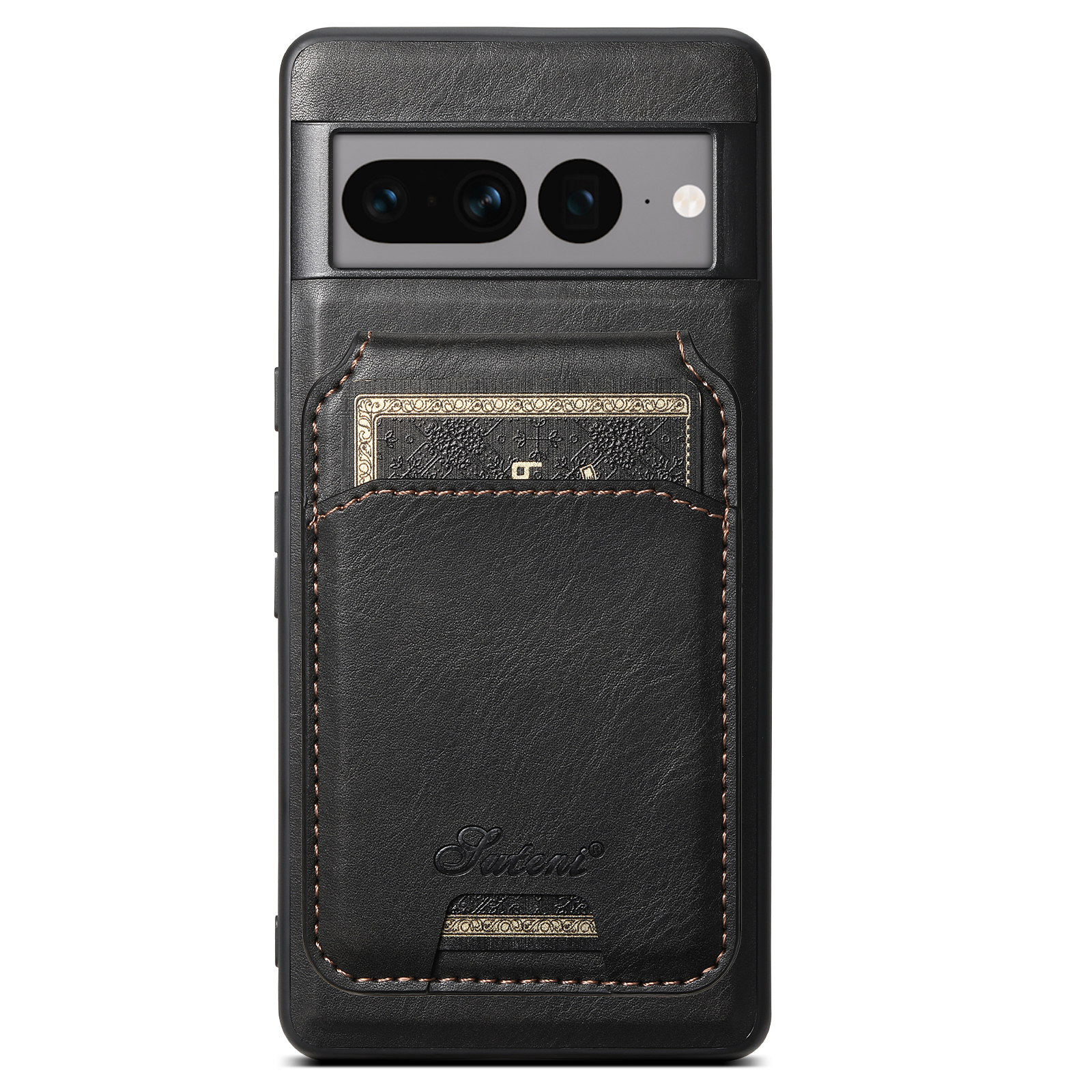 SUTENI H15 Magnet Wireless Charging PU Leather Card Holder Stand Picture frame Phone Case For Google Pixel 9XL 8Pro 7A 6