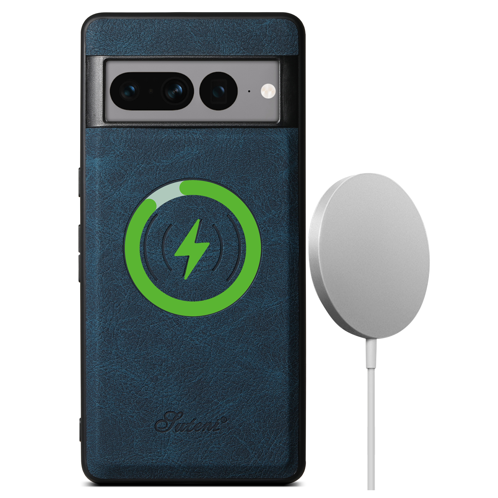 SUTENI H16DK Luxury PU Leather Phone Case Magnet Wireless Charging Frosted Feel For Google Pixel 9XL 8Pro 7A 6