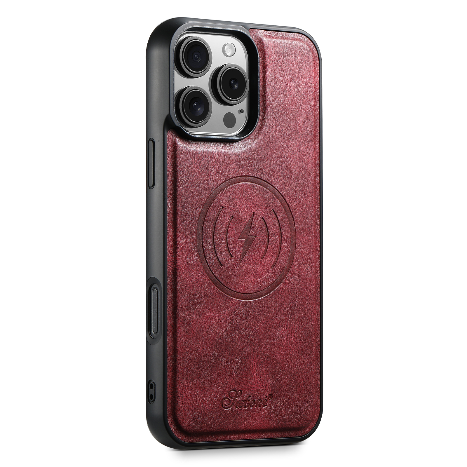 SUTENI H15DK Luxury Faux Leather Oil Wax Phone Case For iPhone 17 Pro Max 16 Plus 15 14 13 12