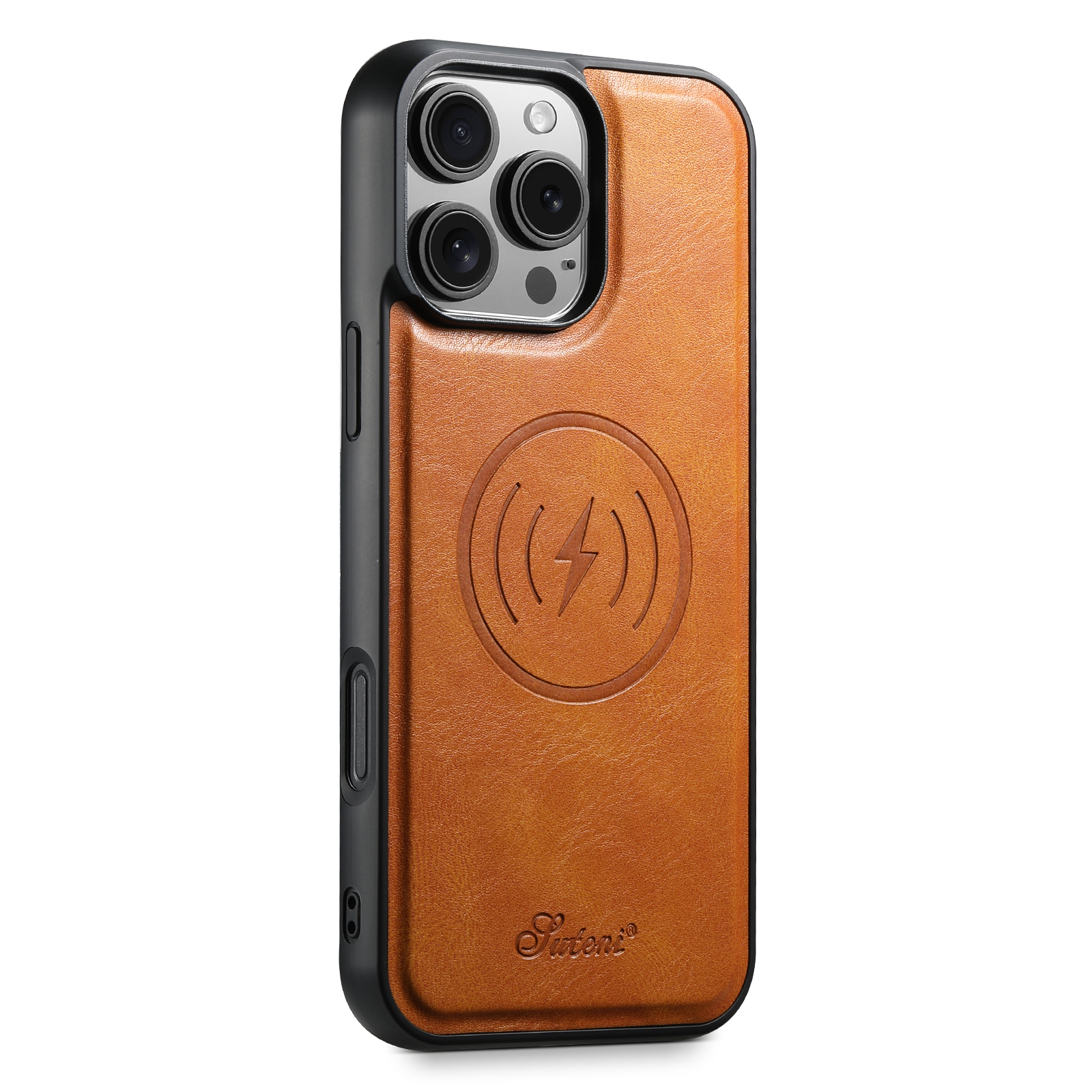 SUTENI H15DK Luxury Faux Leather Oil Wax Phone Case For iPhone 17 Pro Max 16 Plus 15 14 13 12
