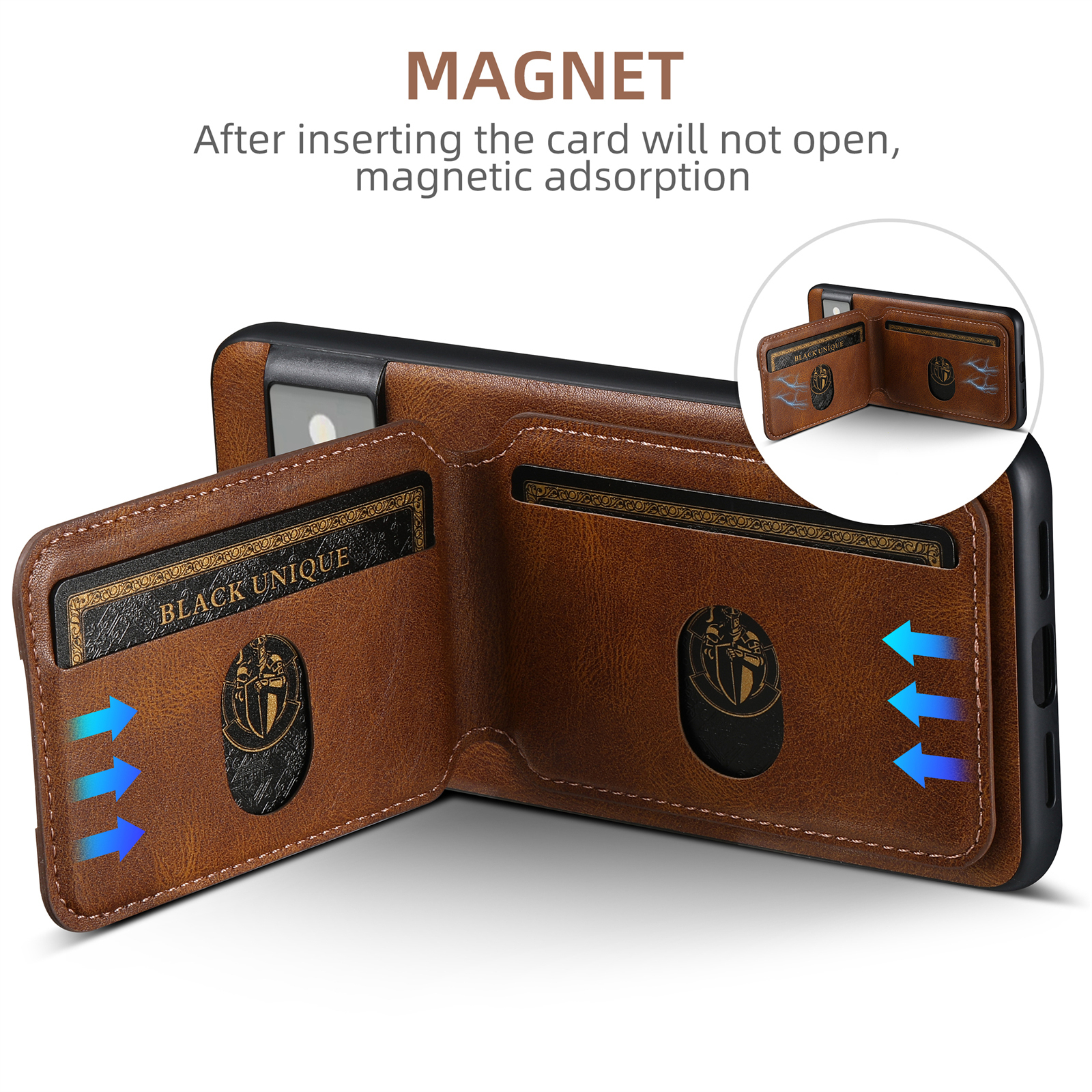 SUTENI H02YL Luxury PU Leather Phone Case Card Holder Stand For Google Pixel 9XL 8Pro 7A 6