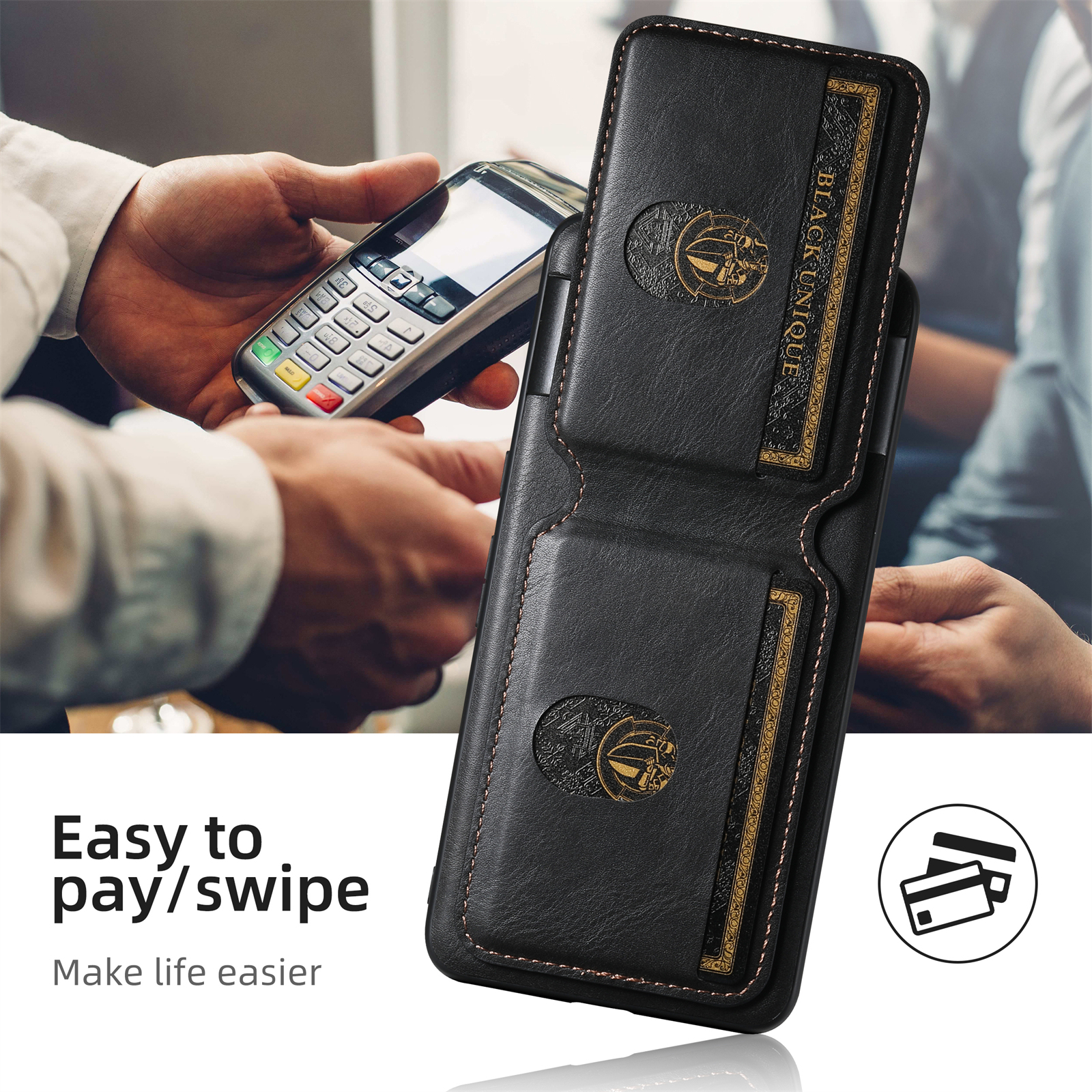 SUTENI H02YL Luxury PU Leather Phone Case Card Holder Stand For Google Pixel 9XL 8Pro 7A 6