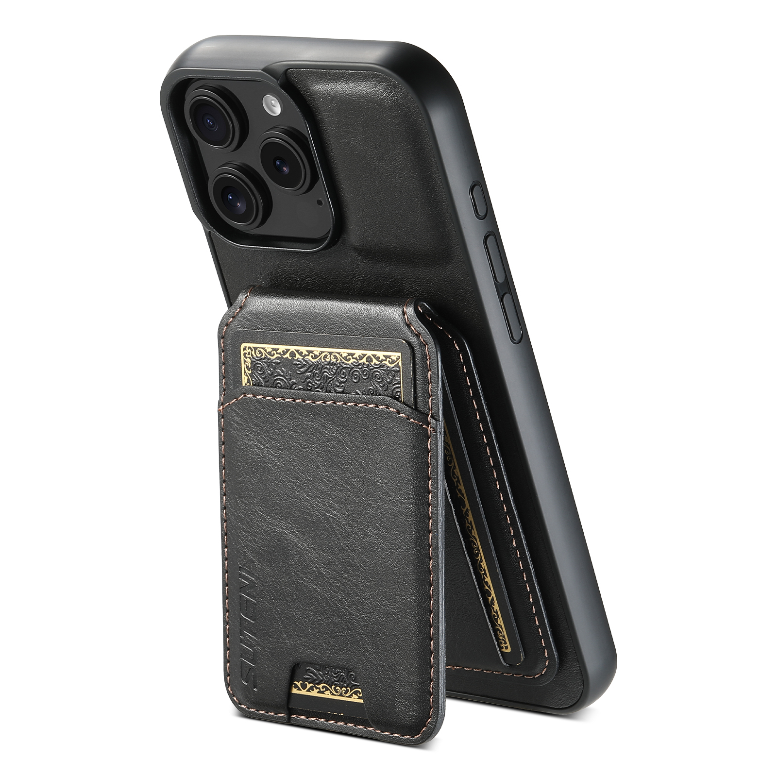 SUTENI H02YL Luxury PU Leather Phone Case Card Holder Stand For iPhone 16 Pro Max 15 Plus 14 13 12 11