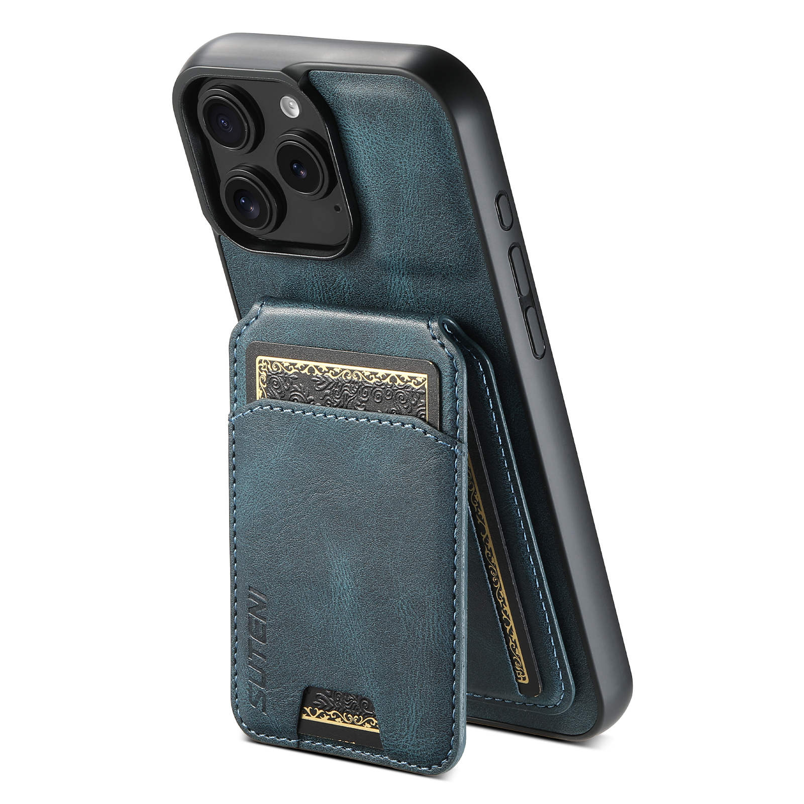 SUTENI H02YL Luxury PU Leather Phone Case Card Holder Stand For iPhone 16 Pro Max 15 Plus 14 13 12 11
